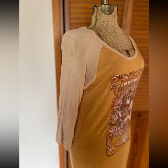 Spell | Mustard Wild Child Raglan Tee Dress | L - Picture 6 of 16